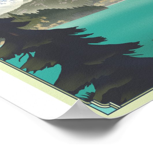 北カスケード国立公園のリトーのアートワークのポスター ポスター (角)