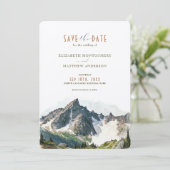 北カスケード日付の山の目的地を保存 招待状 (スタンド正面)