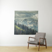 北カスケード：威厳のある山頂。 タペストリー (インサイチュ)