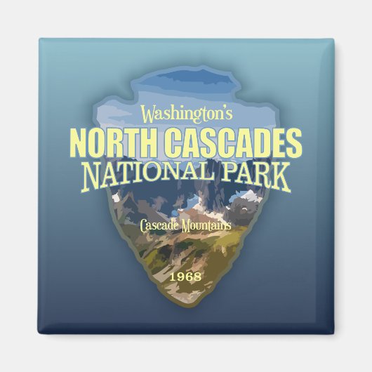 北カスケードNP （矢印） マグネット (正面)