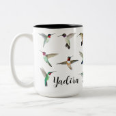 北カスタムアメリカのハミングバードツートンコフ ツートーンマグカップ (左)