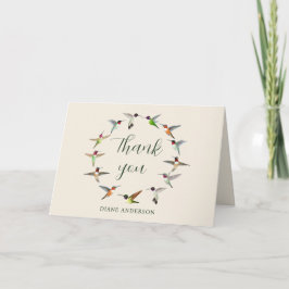 北カスタムアメリカのハミングバード サンキューカード