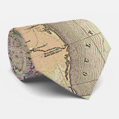 北カラフルアメリカ地理のヴィンテージ地図 ネクタイ (ロール)