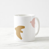 北カラフルモダン鳥コーヒーマグ コーヒーマグカップ (正面右)