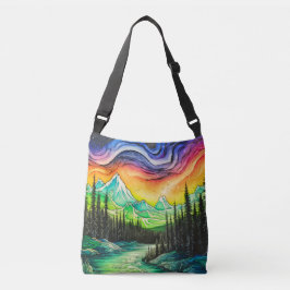 北カラフル灯 クロスボディバッグ