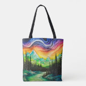 北カラフル灯 トートバッグ (裏面)