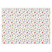 北カラフル米鳥模様 テーブルクロス (正面(横))