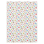 北カラフル米鳥模様 テーブルクロス (正面)