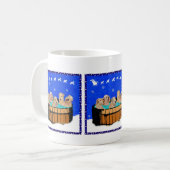 北カリフォルニアのクリスマス コーヒーマグカップ (正面左)