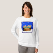 北カリフォルニアのクリスマス Tシャツ (正面フル)