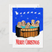 北カリフォルニアのメリークリスマス シーズンポストカード (正面/裏面)