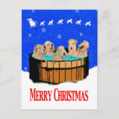 北カリフォルニアのメリークリスマス シーズンポストカード (正面)