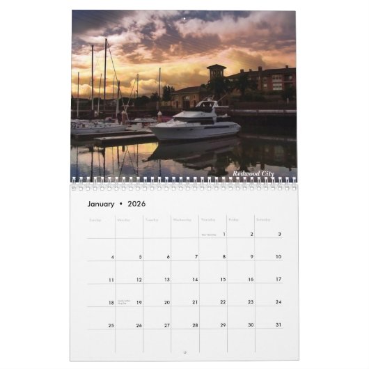 北カリフォルニアの景色2011のカレンダー カレンダー (1月 2026)