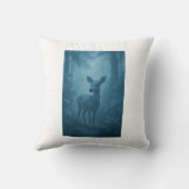 北カリフォルニアの森を思い出す川 クッション (裏面)