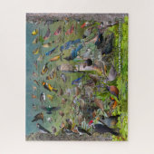 北カリフォルニアの裏庭の鳥 ジグソーパズル (縦)