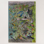 北カリフォルニアの裏庭の鳥 ジグソーパズル (縦)