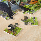 北カリフォルニアの裏庭の鳥 ジグソーパズル (側面)