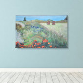 北カリフォルニアへの前列ビュー キャンバスプリント (インサイチュ (ウッドフロア))