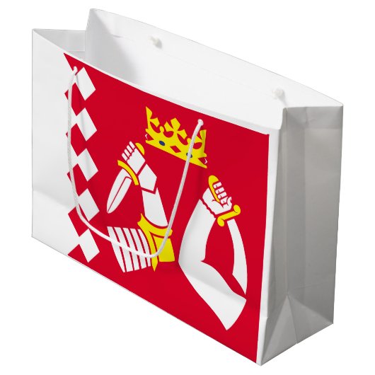 北カルヤラ旗 ラージペーパーバッグ (正面アングル)