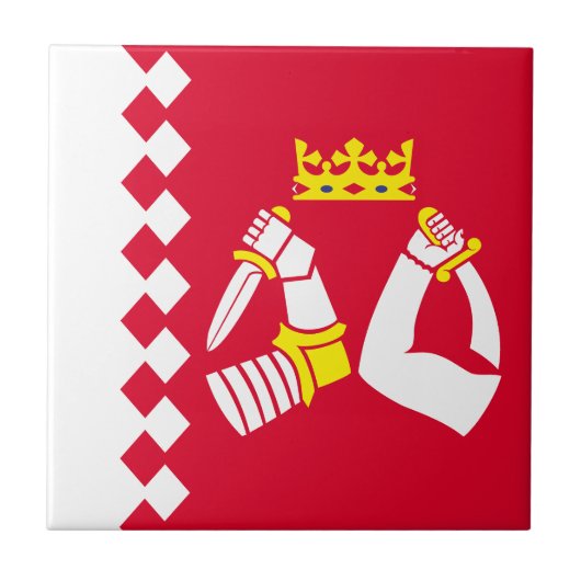 北カレリアの旗 タイル (正面)