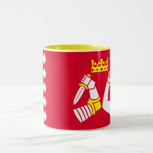 北カレリアの旗 ツートーンマグカップ (中央)