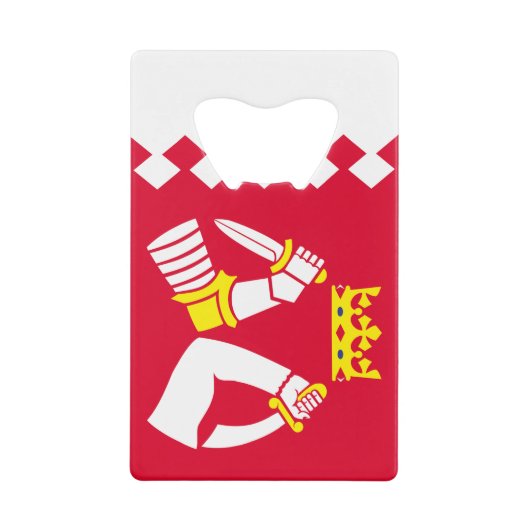 北カレリア国旗 クレジットカード栓抜き (正面)