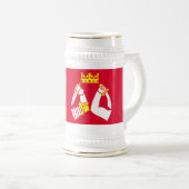 北カレリア国旗 ビールジョッキ (正面右)