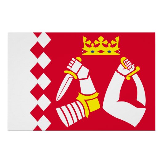 北カレリア国旗 ポスター (正面)