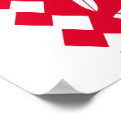 北カレリア国旗 ポスター (角)