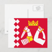 北カレリア国旗 ポストカード (正面/裏面)