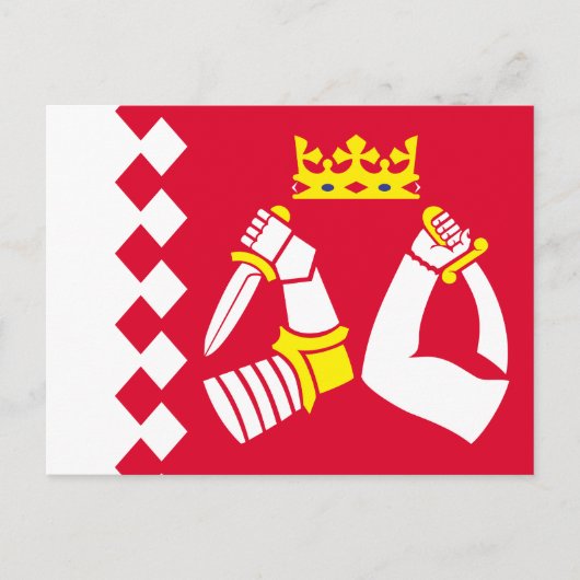 北カレリア国旗 ポストカード (正面)