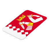 北カレリア国旗 マグネット (左側)