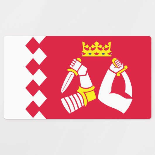 北カレリア国旗 ラベル (デザイン2)