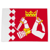 北カレリア国旗 ラージペーパーバッグ (正面)