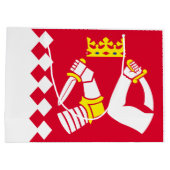 北カレリア国旗 ラージペーパーバッグ (裏面)