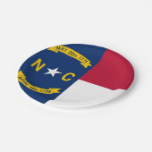 北カロライナ州旗を持つ愛国的な紙プレート ペーパープレート (アングル)