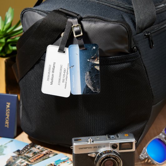 北ガネット ラゲッジタグ (正面&裏面)