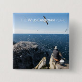 北ガネット 缶バッジ (正面)