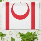 北キプロスの旗 キッチンタオル (折り畳み)