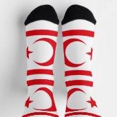 北キプロスの旗 ソックス (上部)