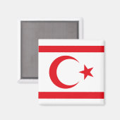 北キプロスの旗 マグネット (正面/裏面)