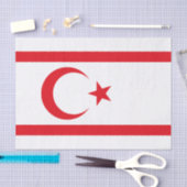 北キプロスの旗 薄葉紙 (クラフト)