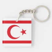 北キプロス国旗 キーホルダー (裏面)