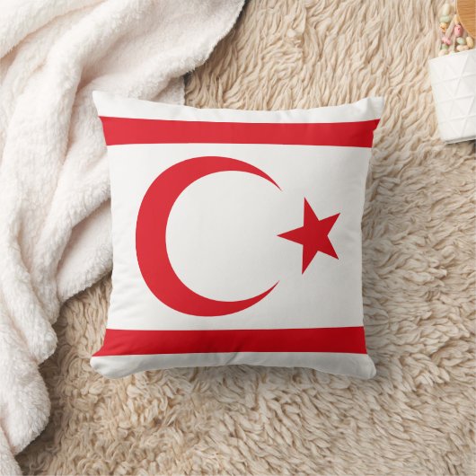 北キプロス国旗 クッション (ブランケット)