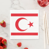 北キプロス国旗 スタンダードランチョンナプキン (インサイチュ)