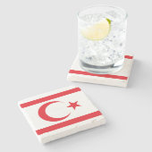 北キプロス国旗 ストーンコースター (横)