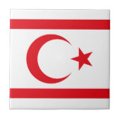 北キプロス国旗 タイル (正面)