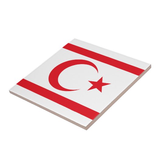 北キプロス国旗 タイル (側面)