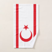 北キプロス国旗 バスタオルセット (ハンドタオル)