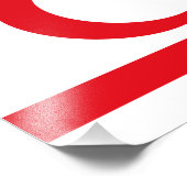 北キプロス国旗 フォトプリント            (角)